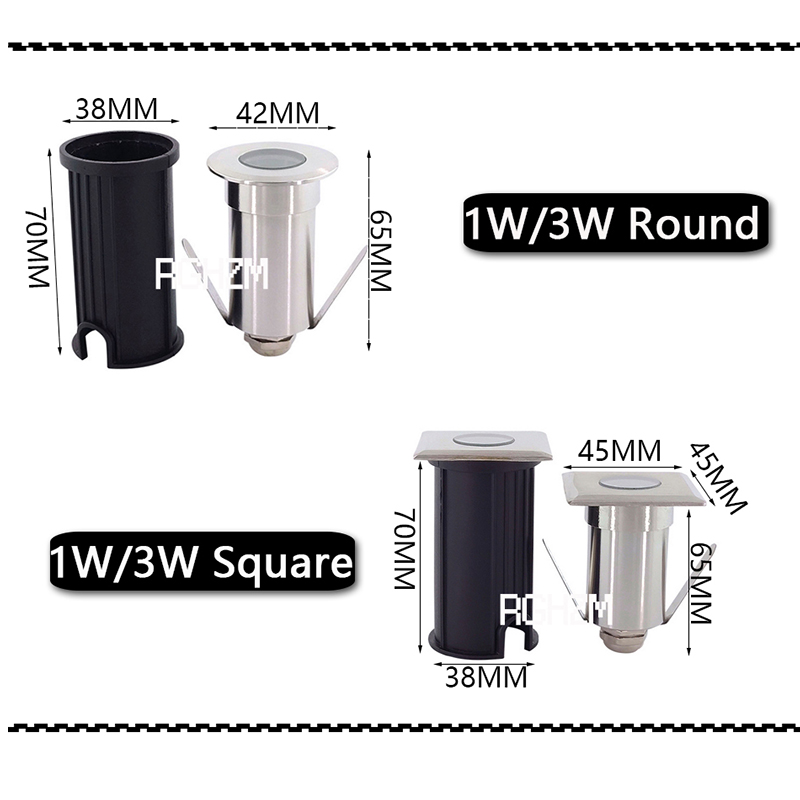 IP67 DC12V Outdoor Lighting 1W - Deck Step Light 评论和价格