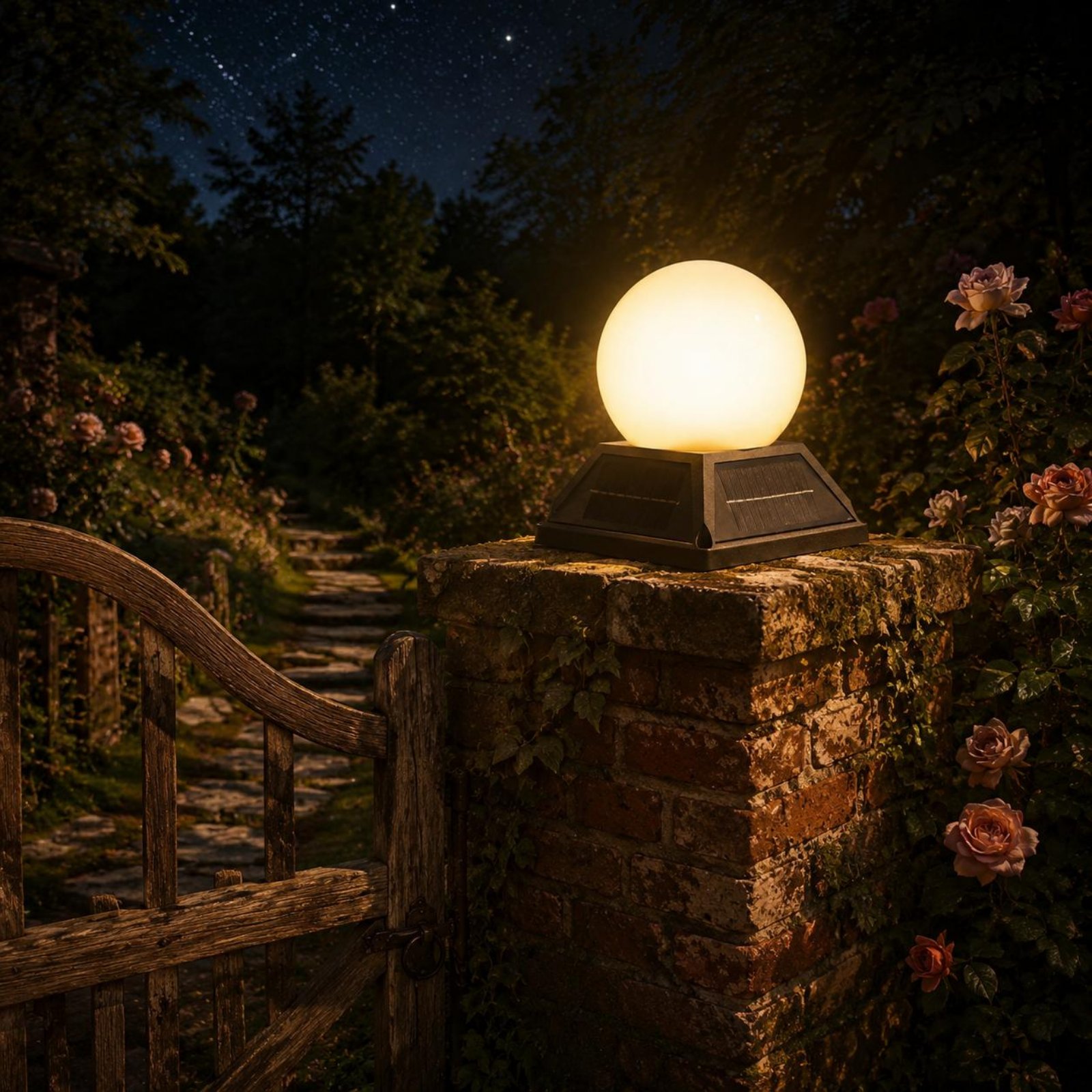 Solar Post Cap Light Wireless  - Outdoor Lighting Globes 评论和价格