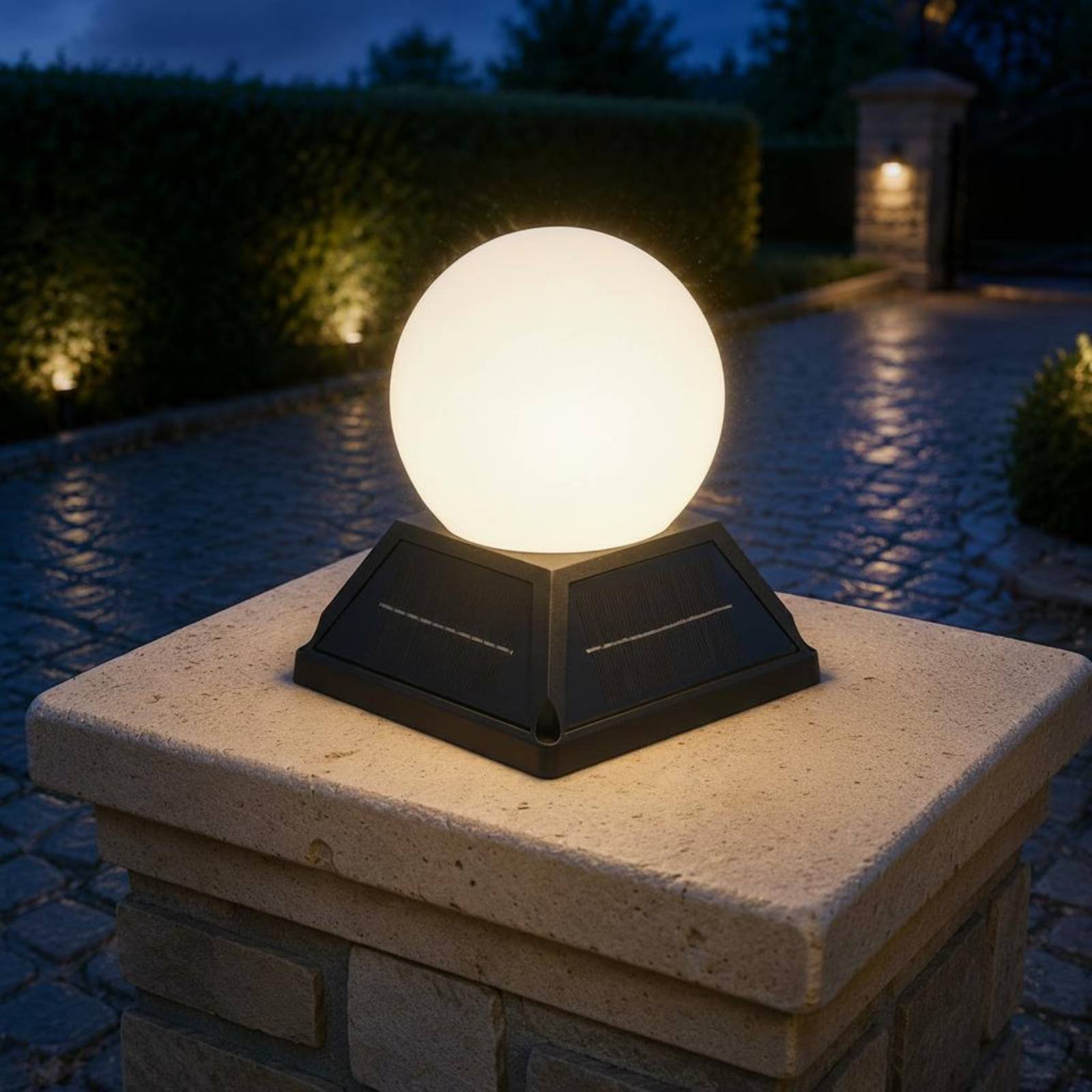 Solar Post Cap Light Wireless  - Outdoor Lighting Globes 评论和价格