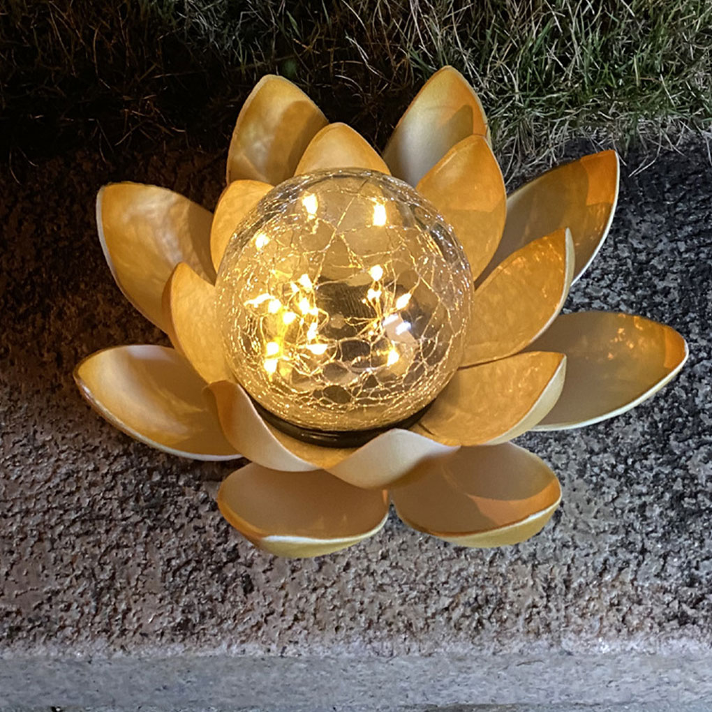 Lotus Shaped Garden Solar Ligh - Outdoor Lighting For Christmas 评论和价格
