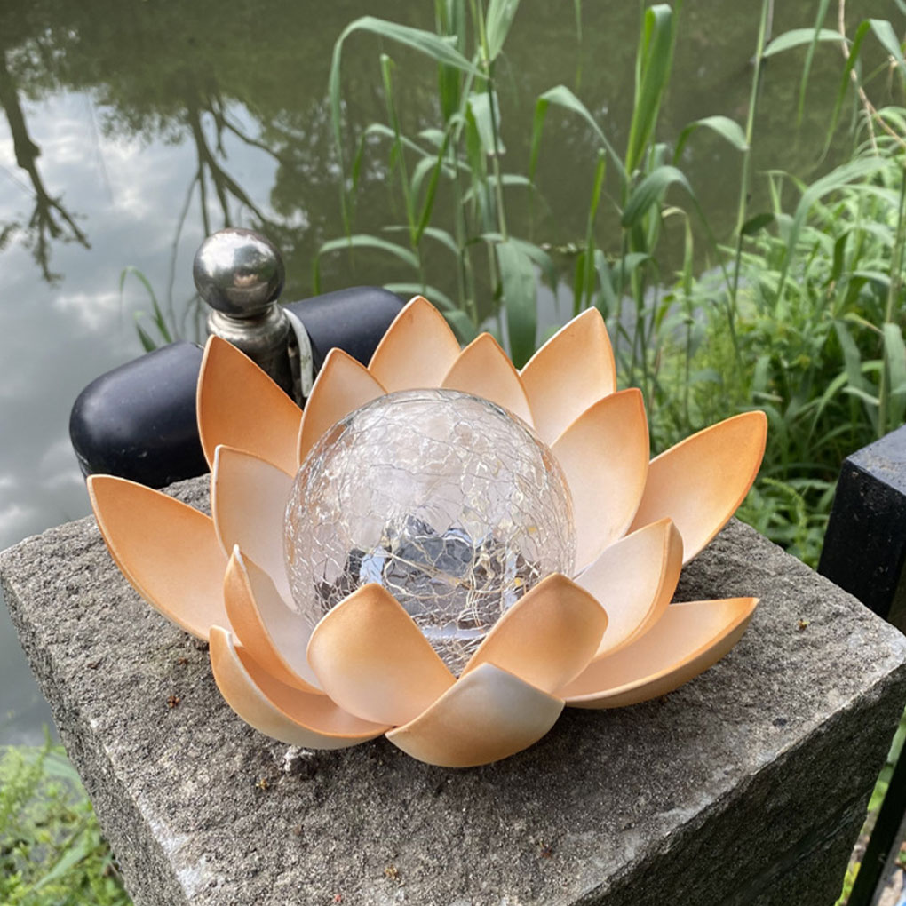 Lotus Shaped Garden Solar Ligh - Outdoor Lighting For Christmas 评论和价格