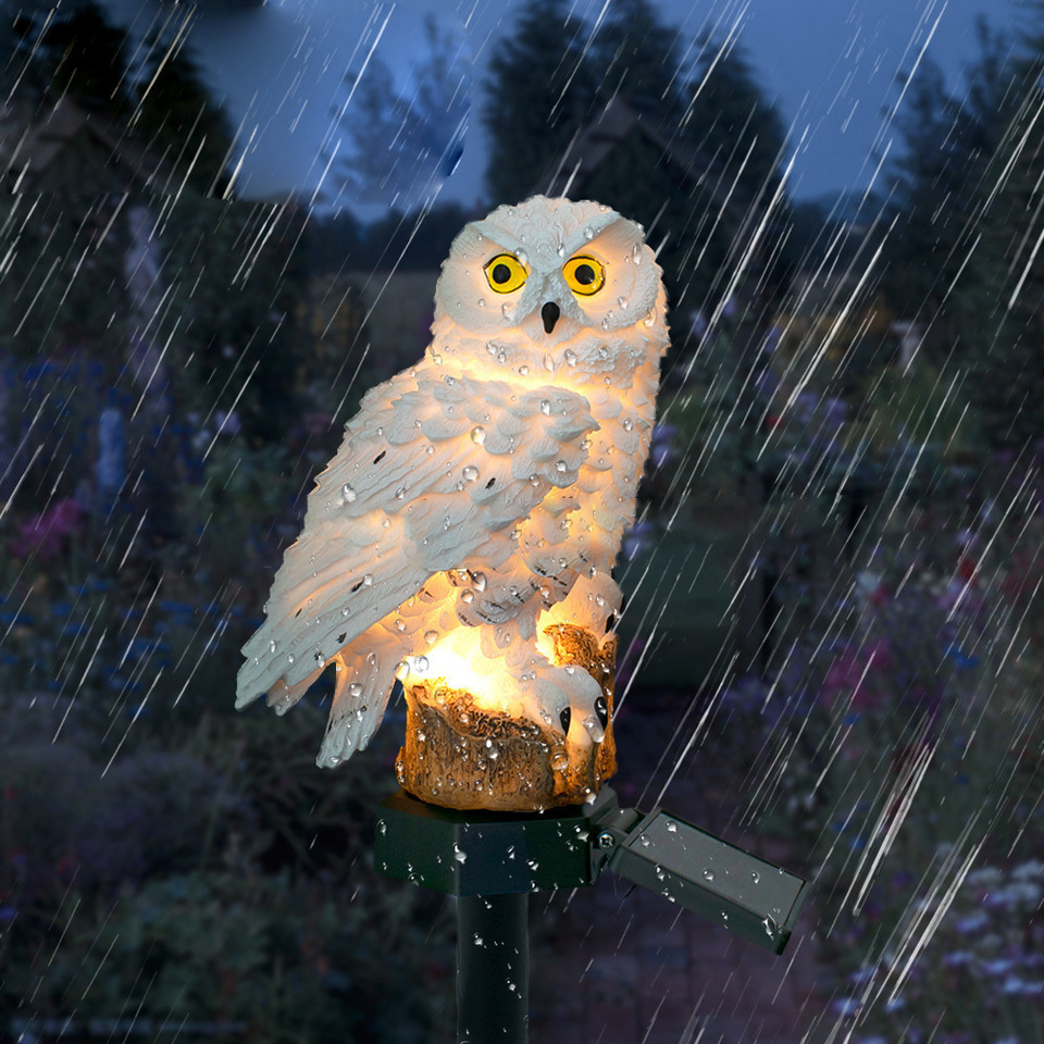 Solar Owl Statue Garden Light  - Outdoor Lighting B&Q 评论和价格