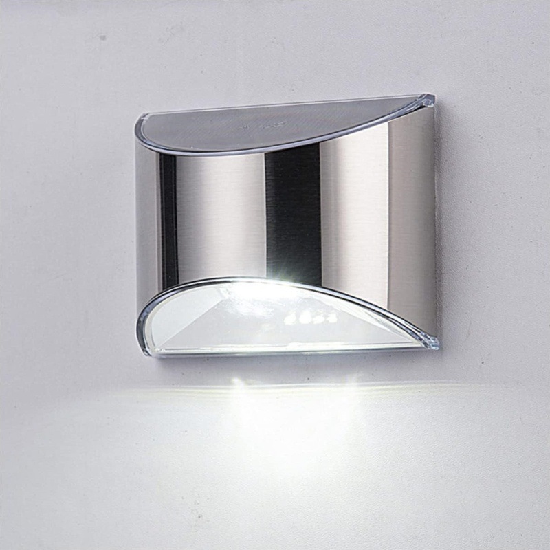 2Pcs Solar Garden Light Stainl - Outdoor Lighting On Fence 评论和价格
