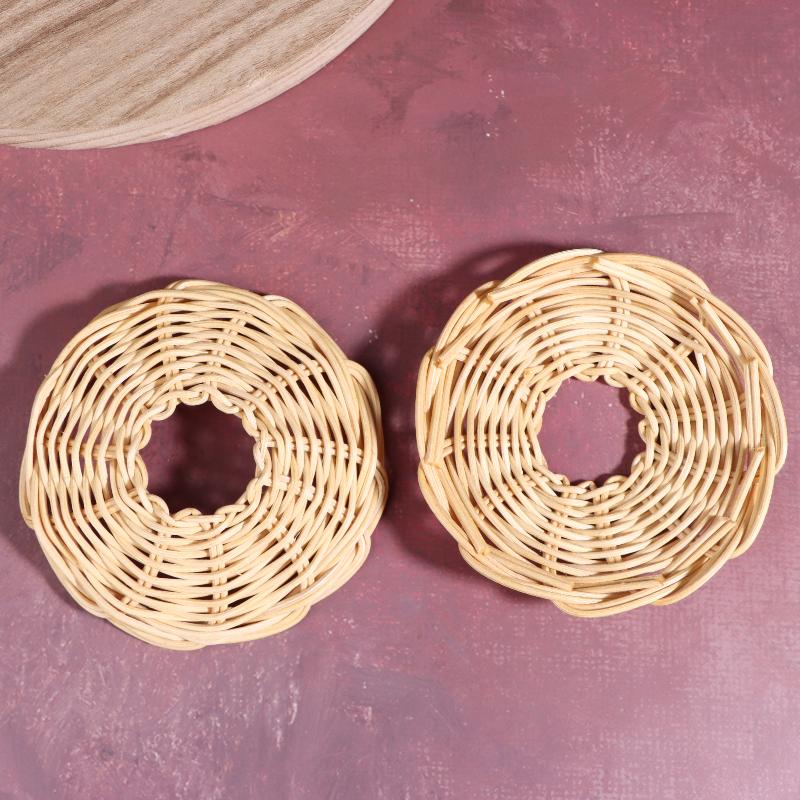 New Sale 2Pcs Handwoven Rattan - Outdoor Lighting Chandelier 评论和价格