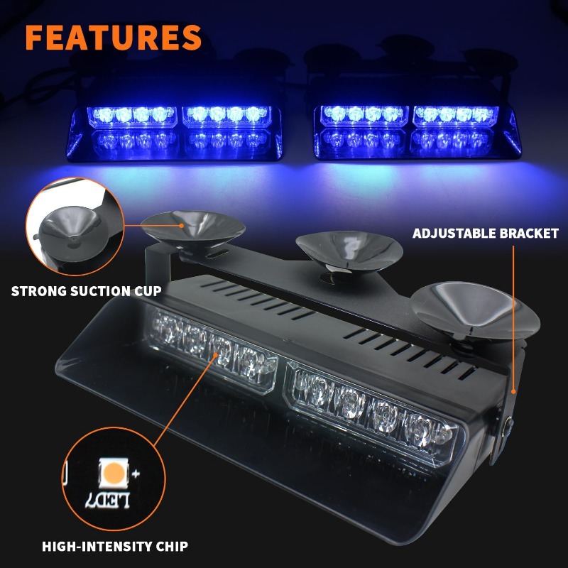2 in 1 LED Emergency Strobe Li - Deck Step Light 评论和价格