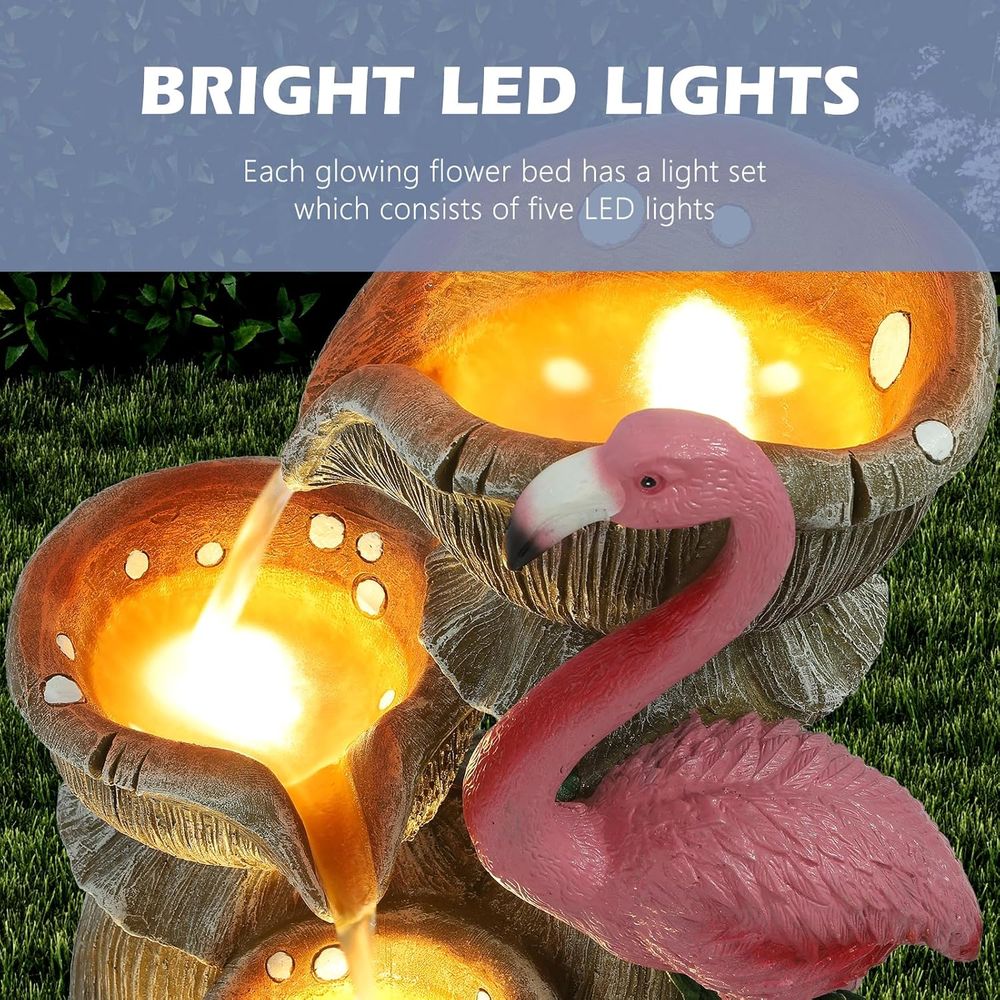 5 Tier Indoor Outdoor Water Fe - Outdoor Lighting Deck 评论和价格