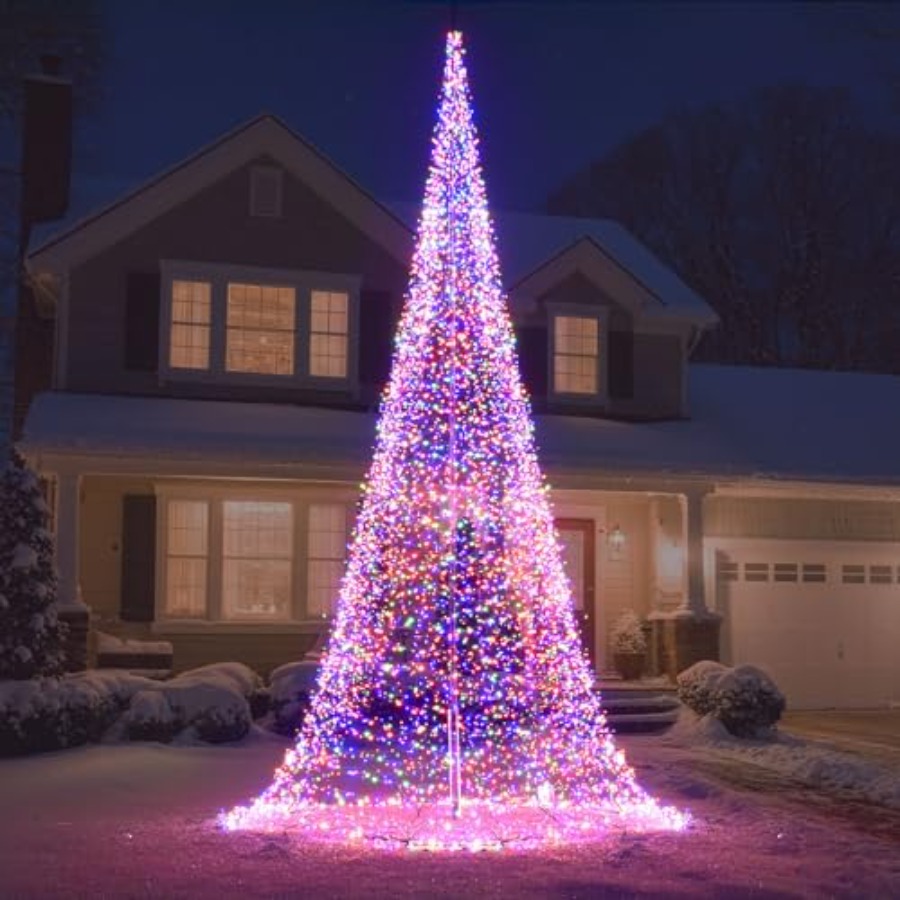 Outdoor Flagpole LED Christmas - Outdoor Lighting For Christmas 评论和价格