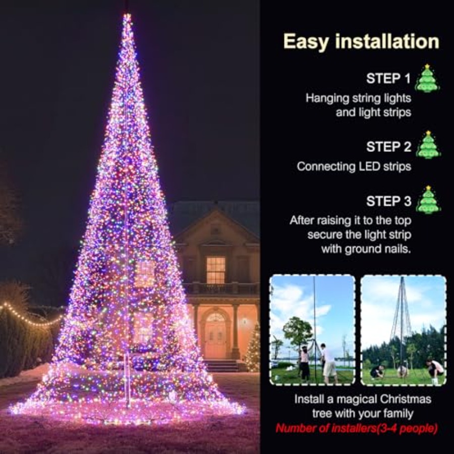Outdoor Flagpole LED Christmas - Outdoor Lighting For Christmas 评论和价格