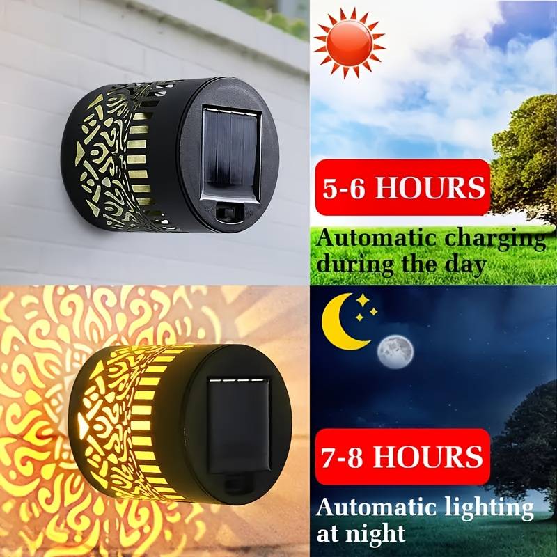 2-Pack Solar Garden Lights IP6 - Outdoor Lighting Deck 评论和价格