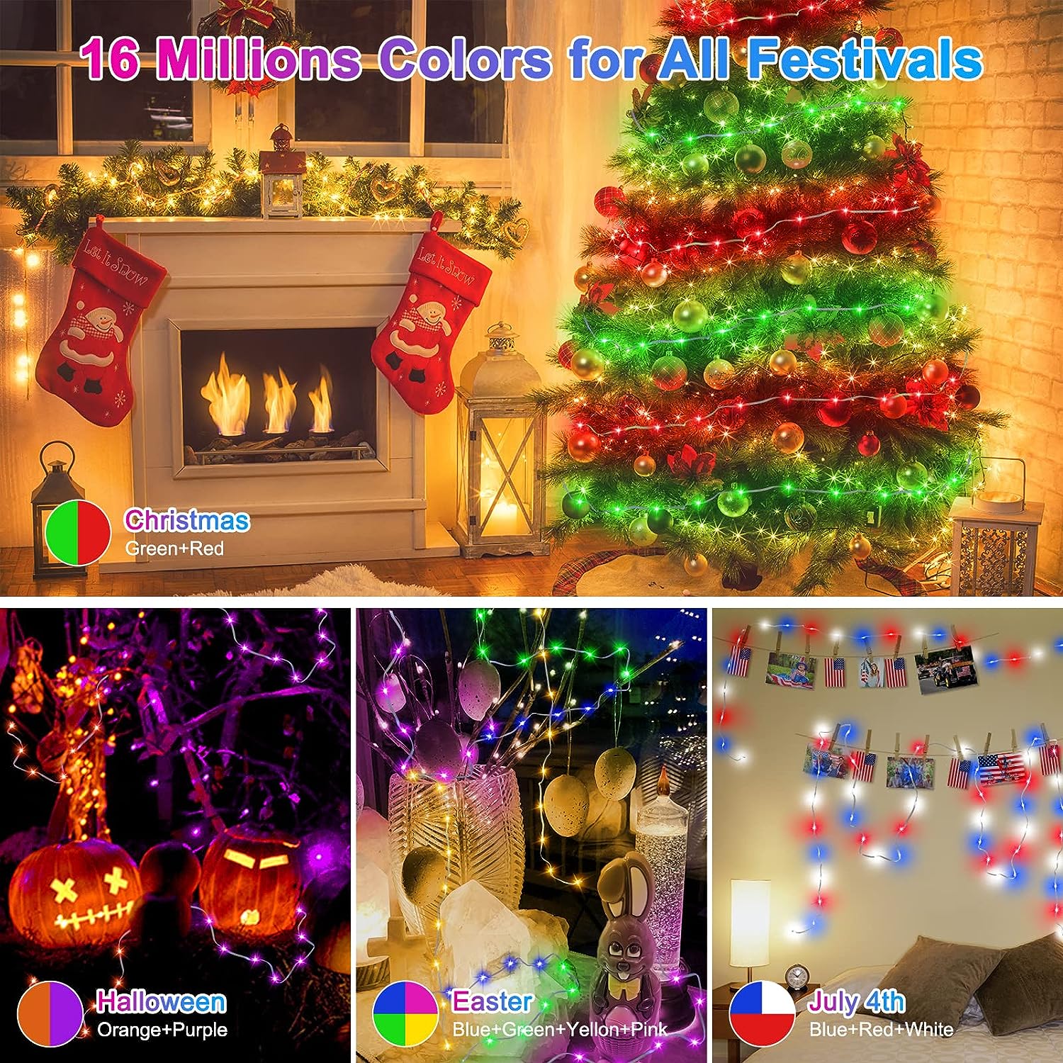 Dream Color WS2812B LED String - Outdoor Lighting Remote Control 评论和价格