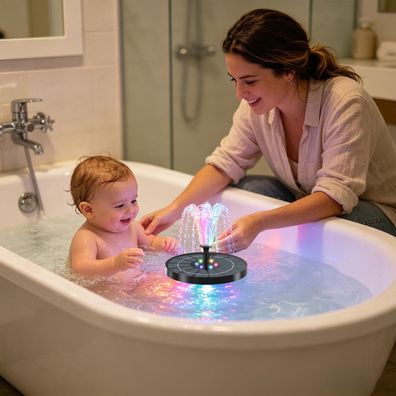 Floating Solar Bird Bath Fount - Outdoor Lighting Deck 评论和价格
