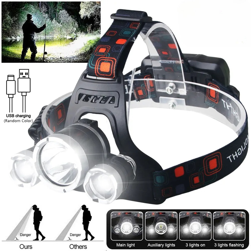 High Power LED Headlamp 18650  - Outdoor Lighting B&Q 评论和价格