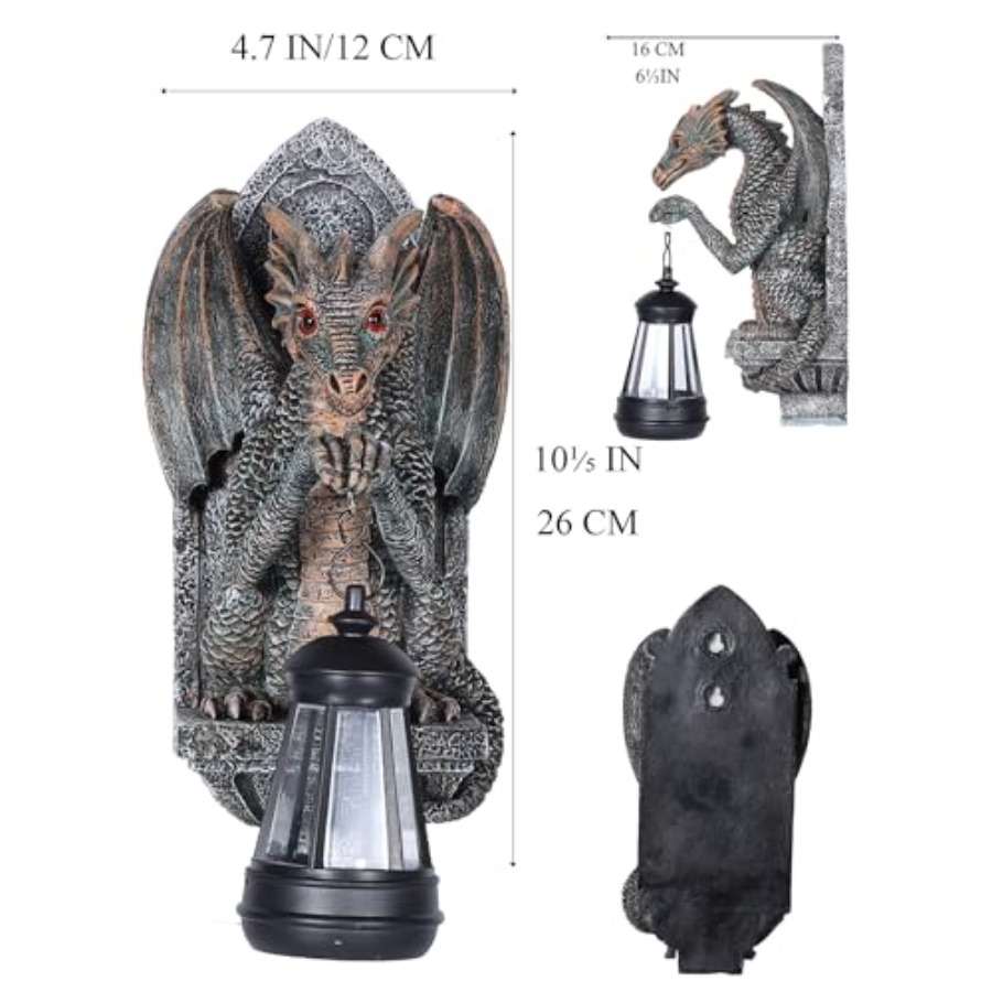 Dragon Statue Solar Lantern fo - Outdoor Lighting On Trees 评论和价格