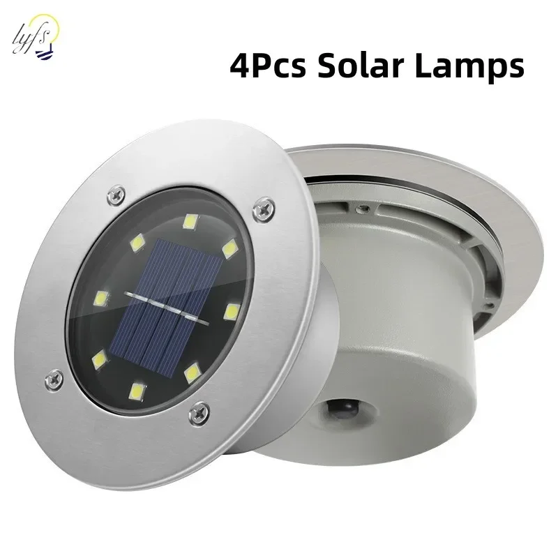 4Pcs LED Solar Garden Lights O - Deck Step Light 评论和价格