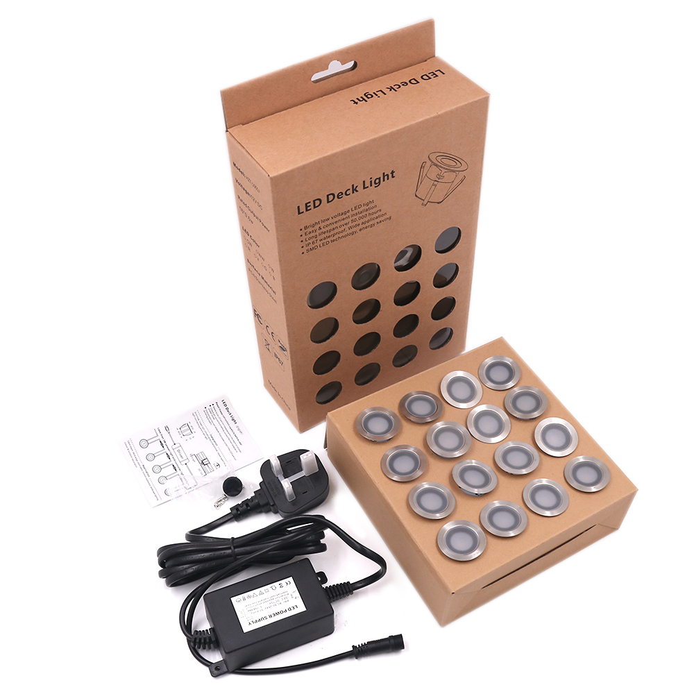 16 Lights LED Deck Light 12V U - Deck Step Light 评论和价格