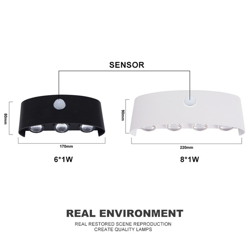 PIR Motion Sensor Wall Lamp AC - Outdoor Lighting Wall Mount 评论和价格