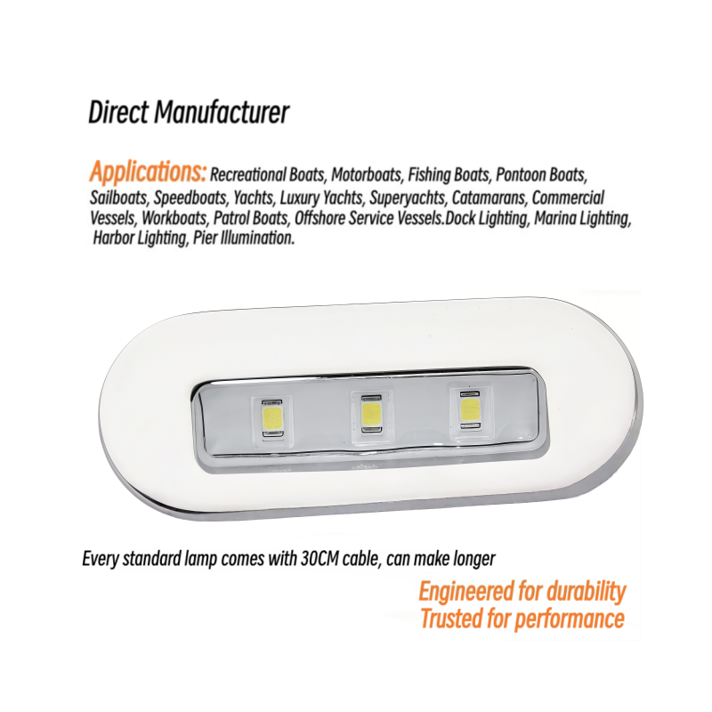 3W LED Courtesy Light 12V 24V  - Deck Step Light 评论和价格