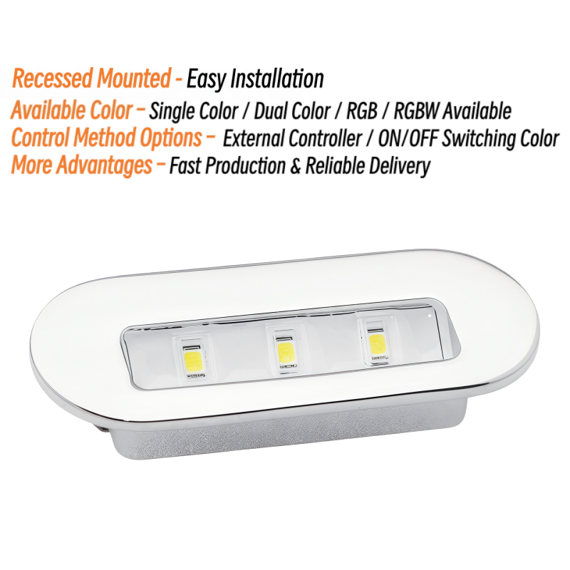 3W LED Courtesy Light 12V 24V  - Deck Step Light 评论和价格