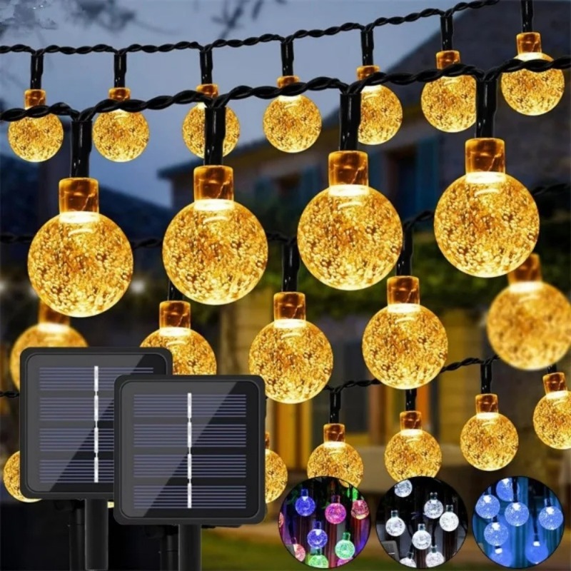 20/50/100 LED Solar Power Crys - Halo Outdoor Lighting 评论和价格