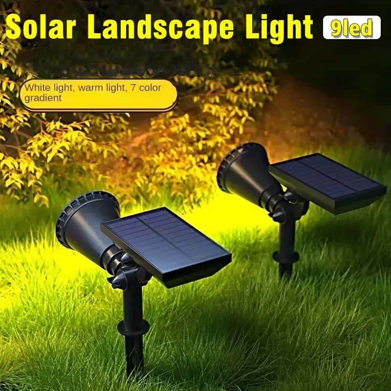 Solar LED Spotlight, 9-LED Out - Outdoor Lighting On Trees 评论和价格