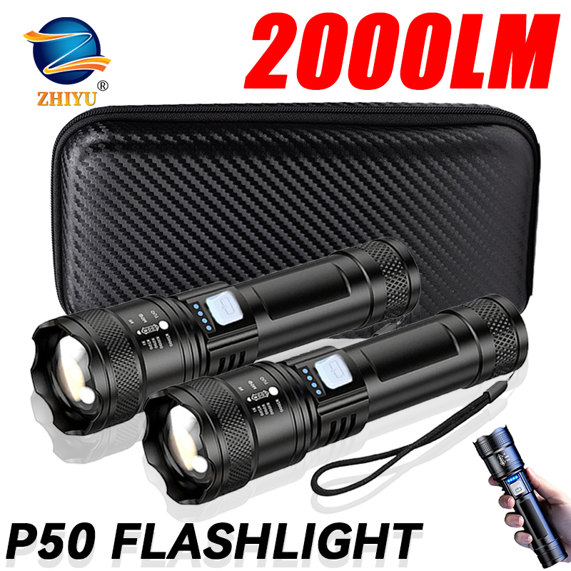 Tactical LED Flashlight 2000LM - Outdoor Lighting B&Q 评论和价格