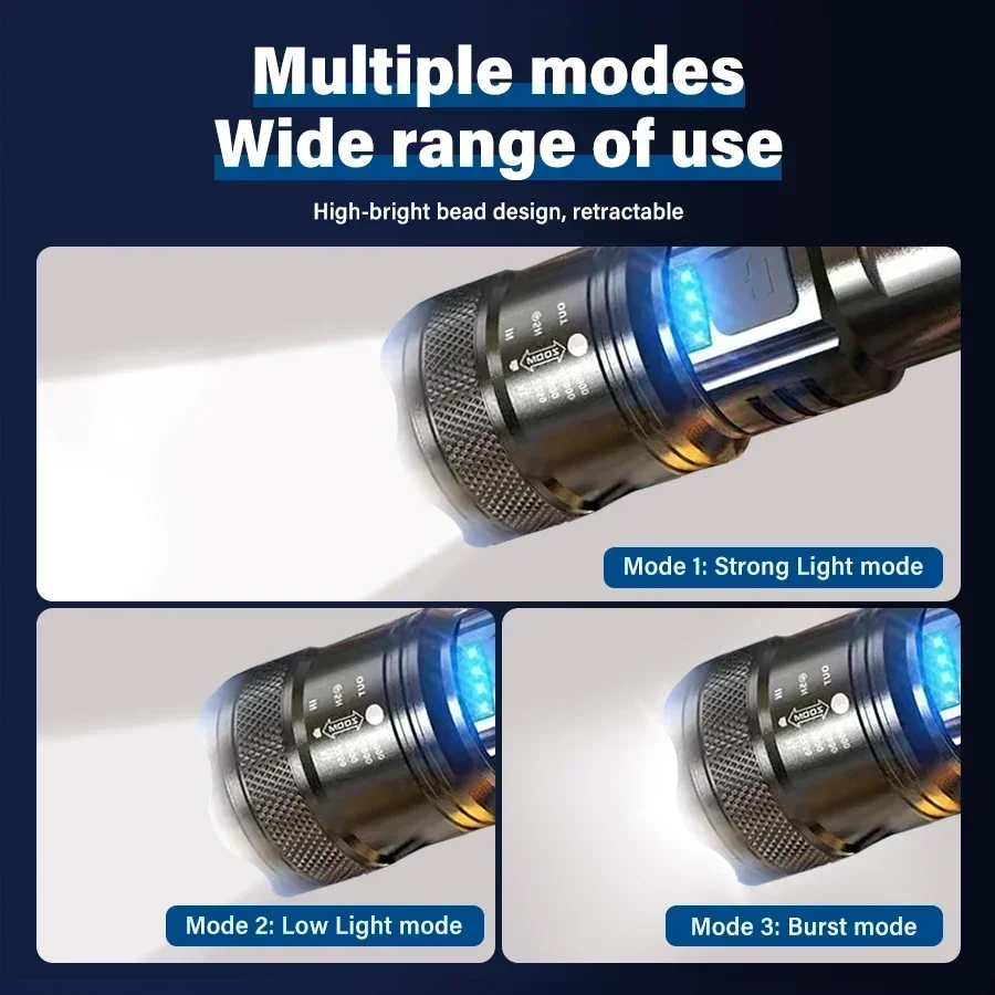Tactical LED Flashlight 2000LM - Outdoor Lighting B&Q 评论和价格