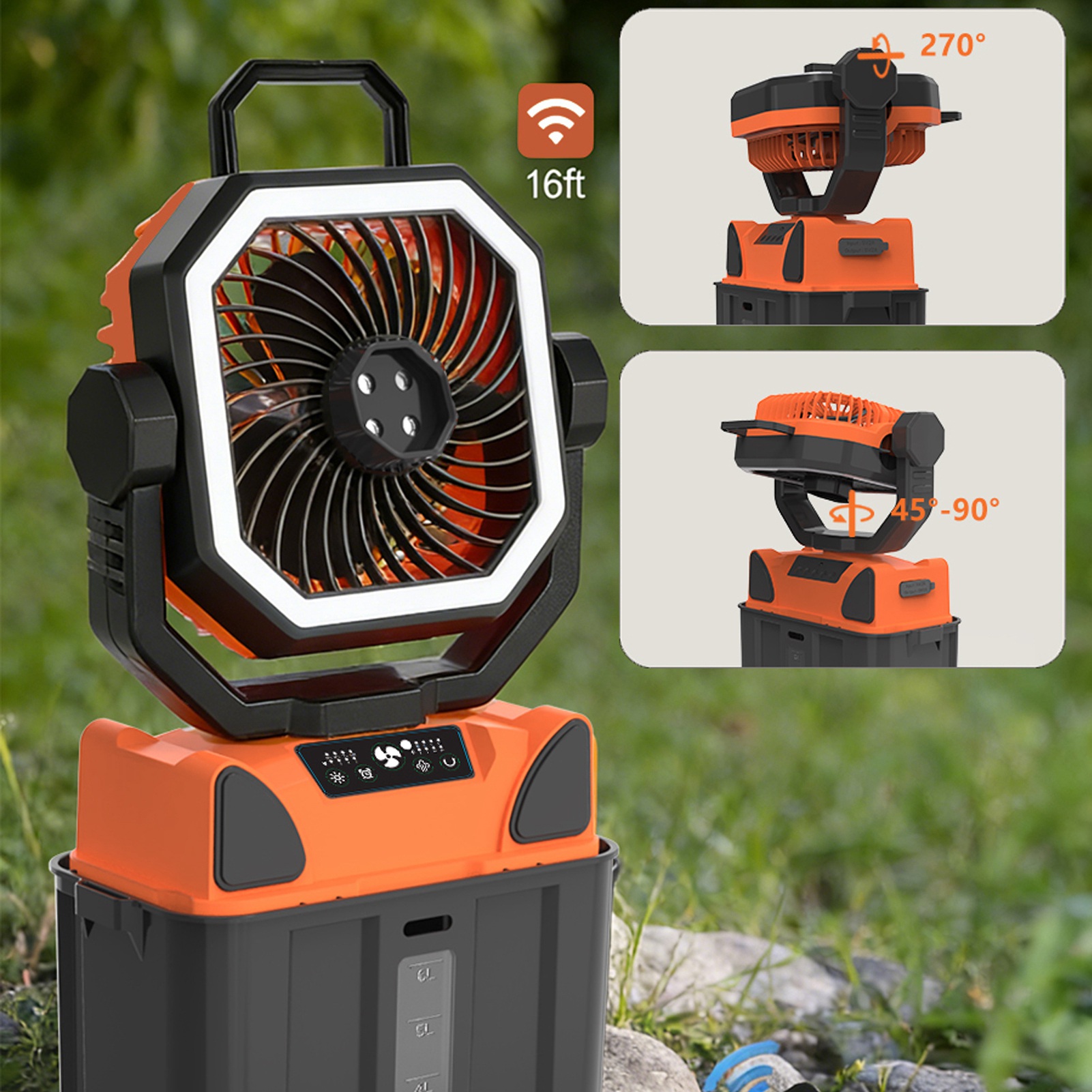 Rechargeable Camping Fan with  - Outdoor Lighting Remote Control 评论和价格