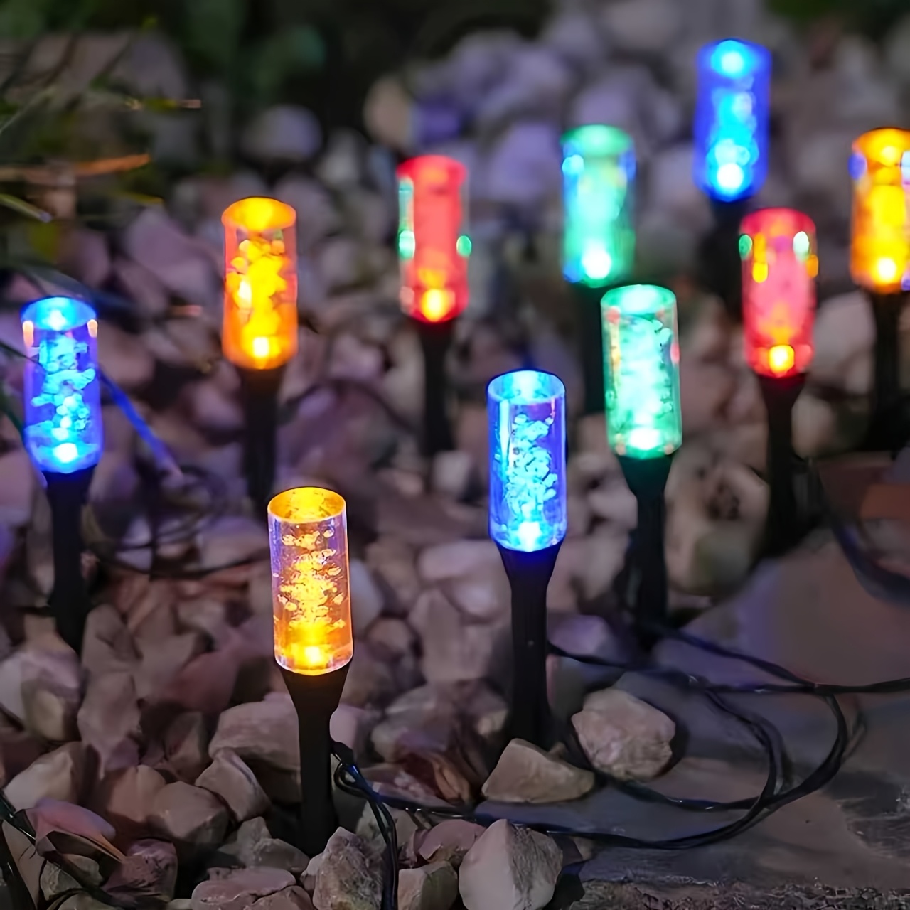 Solar Bubble Tube Solar Pathwa - Outdoor Lighting Under Pergola 评论和价格