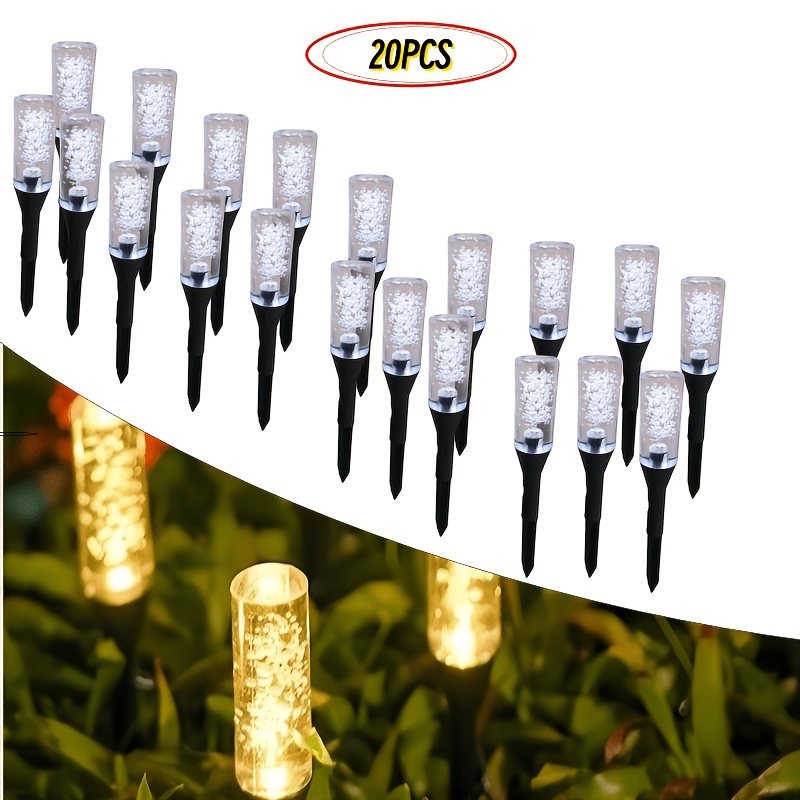 Solar Bubble Tube Solar Pathwa - Outdoor Lighting Under Pergola 评论和价格