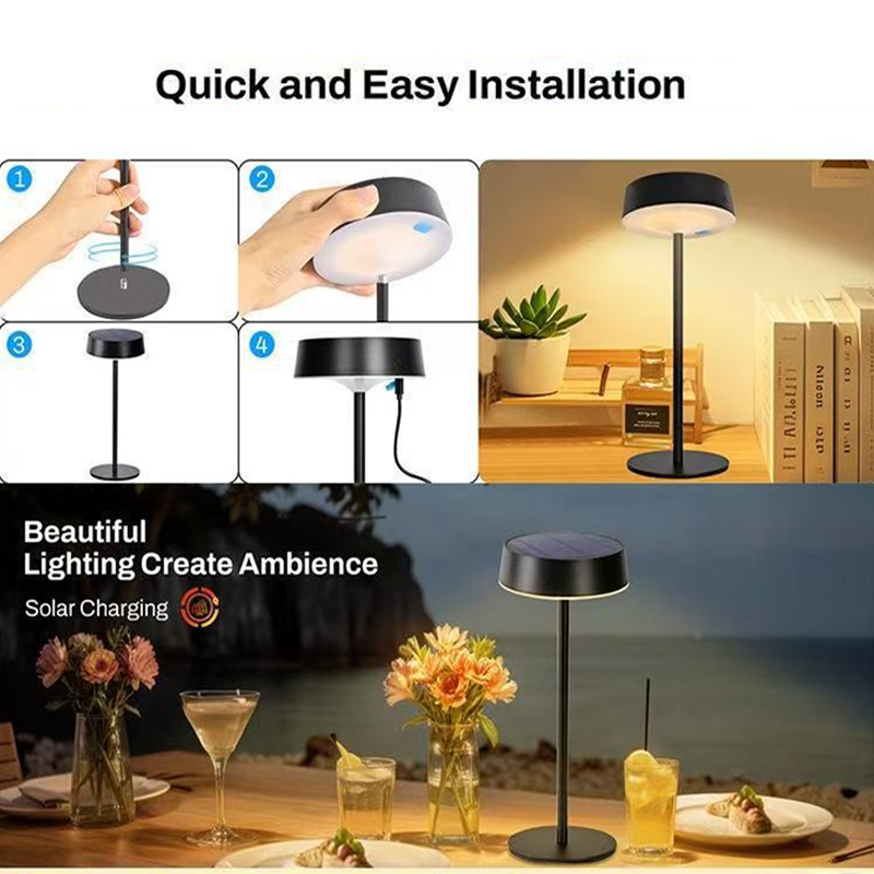 Solar Table Lamp Dimmable LED  - Halo Outdoor Lighting 评论和价格